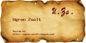 Ugron Zsolt névjegykártya